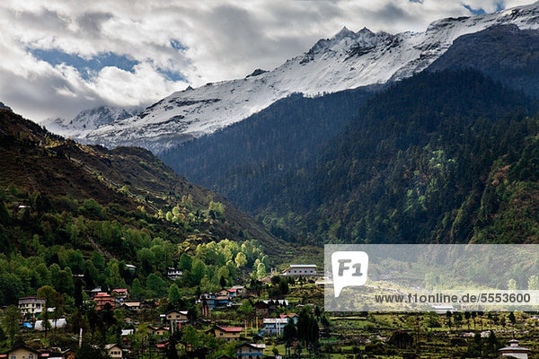 Lachung  Himalaya-Region Kanchenjunga  Sikkim  Indien