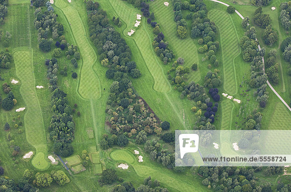 Luftaufnahme des Links Golfplatzes