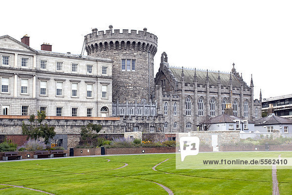 Schloss Dublin Castle in Dublin  Irland  Europa