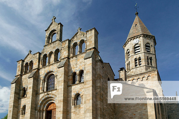 St Julien Chapteuil  romanische Kirche bei Le Puy en Velay  Haute Loire  Auvergne  Frankreich  Europa