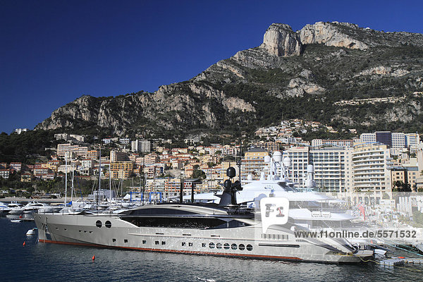 nahe Hafen Frankreich Europa Mütze Alpes maritimes Mittelmeer Monaco