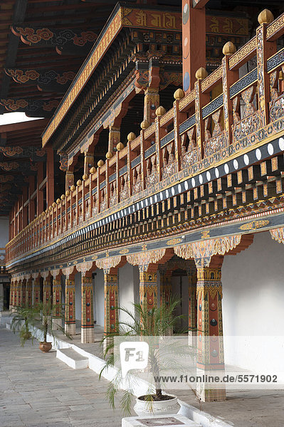Asien Dzong Punakha Südasien Mittlerer Osten
