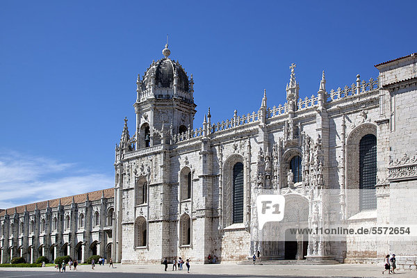 Hieronymus-Kloster  Mosteiro dos Jeronimos  Unesco Weltkulturerbe  im Stadtteil Belem in Lissabon  Portugal  Europa