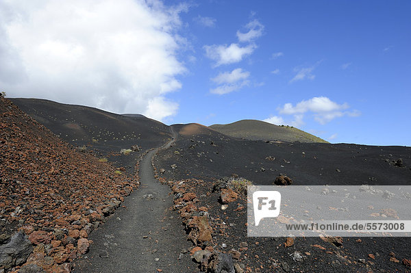 Vulkanlandschaft bei Fuencaliente  La Palma  Kanaren  Kanarische Inseln  Spanien  Europa  ÖffentlicherGrund