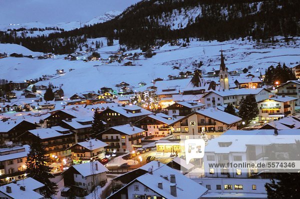 Trentino Südtirol Abenddämmerung Italien Grödnertal