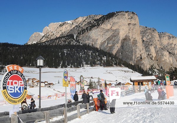 Europa Italien Trentino Alto Adige Südtirol Wolkenstein Gröden Val Gardena