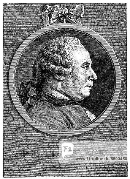 Pierre-Simon Marquis de Laplace  1749 - 1827  a French physicist  astronomer and mathematician of the probability theory and differential equations  historical portrait