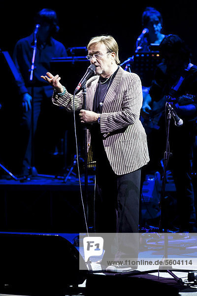 The Italian singer Lucio Dalla performing live at the concert hall of the KKL in Lucerne Switzerland Europe