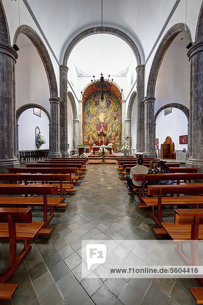 Die Kirche Santa Lucia  Santa LucÌa de Tirajana  Gran Canaria  Kanarische Inseln  Spanien  Europa