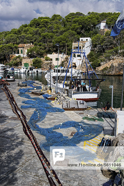 Europa Boot Balearen Balearische Inseln Cala Figuera Mallorca Spanien