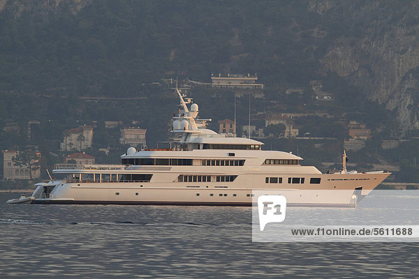 Motor yacht  Nomad  build by Oceanfast  overall length 69.49 m  built in 2003  on the CÙte d'Azur  France  Mediterranean  Europe