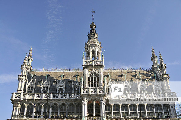 Maison du Roi  Broodhuis  Stadtmuseum am Grote Markt  Grand Place  Brüssel  Belgien  Europa  ÖffentlicherGrund