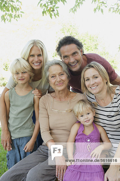 Multi-generation family  portrait