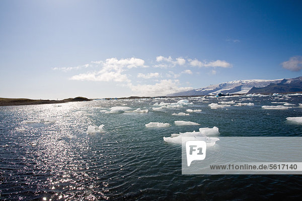 Jokulsarlon glacial lagoon  Iceland