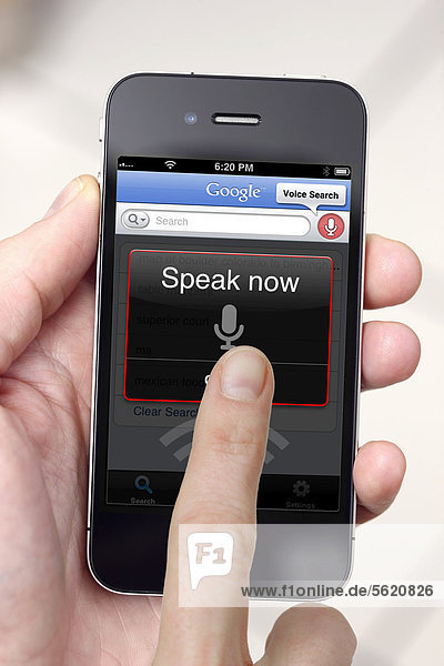 Iphone  Smartphone  Diktierfunktion  Audio-Aufnahme  App auf dem Display