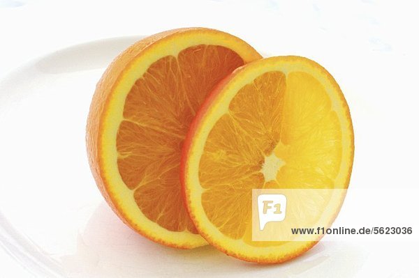 Orangenhälfte & Orangenscheibe