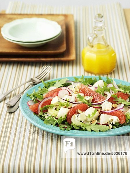 Fenchelsalat mit Grapefruit und Rucola