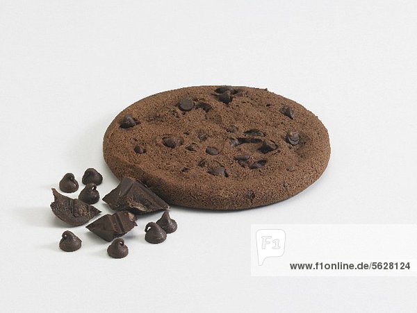 Ein Chocolate Chip Fudge Cookie
