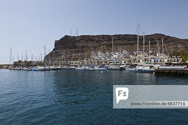Puerto de Mogan  Gran Canaria  Kanarische Inseln  Spanien  Europa  ÖffentlicherGrund
