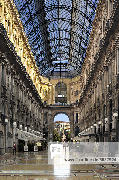 Galleria Vittorio Emanuele II  Mailand  Italien  Europa