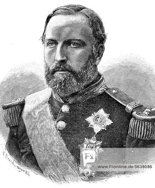 S.A.R. Monseigneur le Comte de Flandre  historischer Holzschnitt  ca. 1888
