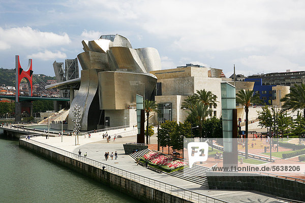 Guggenheim-Museum  Bilbao  Baskenland  Nordspanien  Spanien  Europa