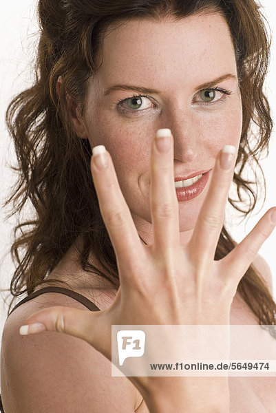Young woman smiling  portrait