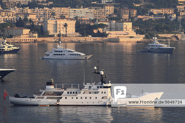 Motor yacht  Olivia  built by OY Laivateollisuus  length of 70 metres  built in 1972  converted from a USSR ice class hydrographical survey vessel into a yacht from 2008-2010 by Rouvia Road Yacht Design & Construction  on the CÙte d'Azur  France  Mediterranean  Europe
