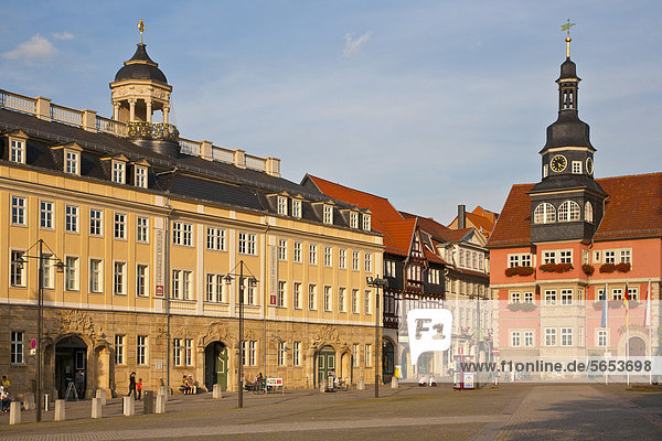 Deutschland  Thüringen  Eisenach  Blick auf Schloss am Marktplatz