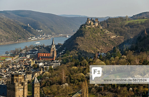 Oberwesel  Rheintal  UNESCO-Welterbe  Rheinland-Pfalz  Deutschland  Europa