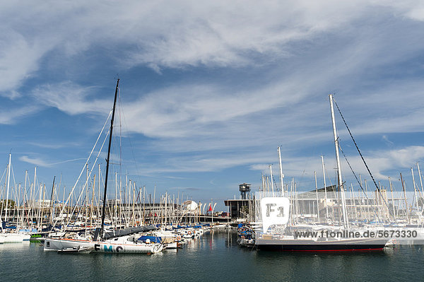 Moll d'Espana  Port Vell Hafen  Barcelona  Spanien  Europa