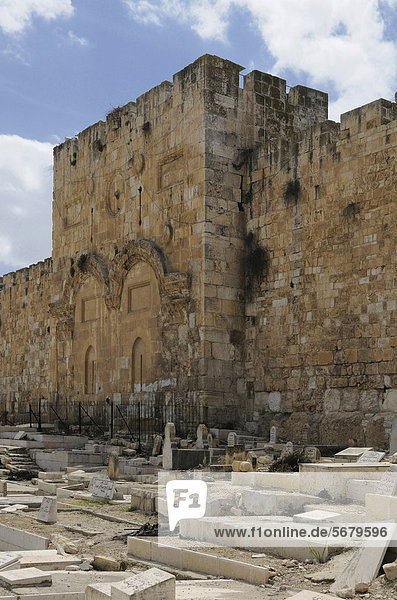 Goldenes Tor  Tempelberg  Jerusalem  Israel  Naher Osten