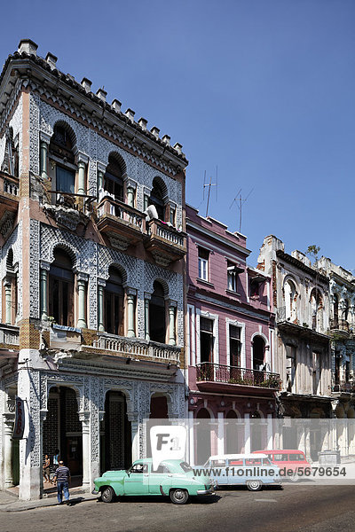 Havanna Hauptstadt Reihenhaus Karibik Mittelamerika Altstadt Monte Prado Villa