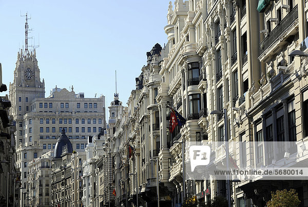 Madrid Hauptstadt Europa Gebäude Ehrfurcht vorwärts Großmutter Spanien