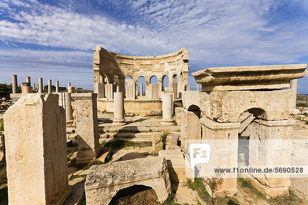 Punischer Markt  Leptis Magna  Libyen  Afrika