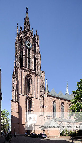 Kaiserdom St. Bartholomäus  Frankfurt am Main  Hessen  Deutschland  Europa  ÖffentlicherGrund