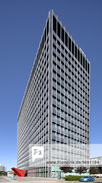 Campus-Tower office building  Buerostadt Niederrad business park  Frankfurt am Main  Hesse  Germany  Europe  PublicGround