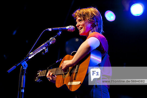 The Irish singer-songwriter and musician Wallis Bird performing live at the Schueuer  Lucerne  Switzerland  Europe