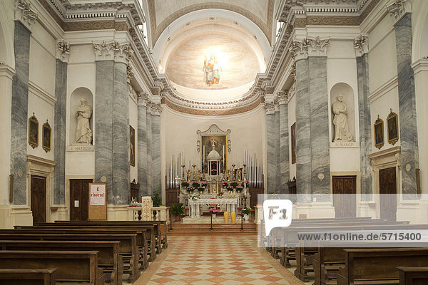 Kirche Zenone e Martino,  Lazise,  Veneto,  Venetien,  Italien,  Europa