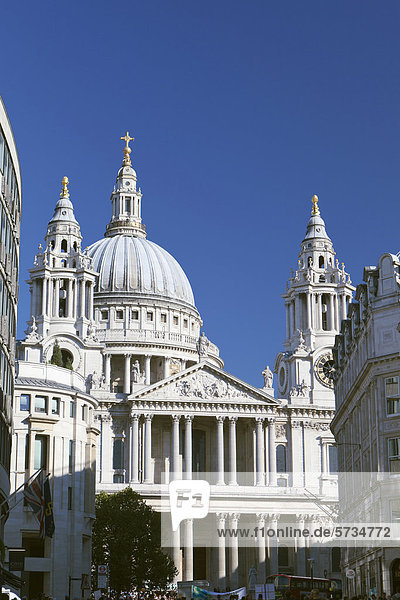 St. Paul's Cathedral  eine Kathedrale in London  England  Großbritannien  Europa