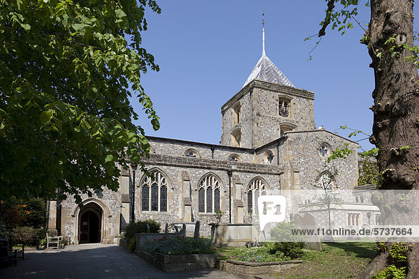 Europa Großbritannien Kirche Heiligtum England West Sussex