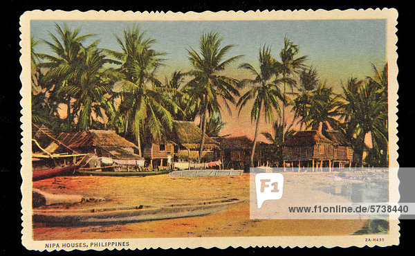 Asia,  Philippines,  old postcard                                                                                                                                                                     