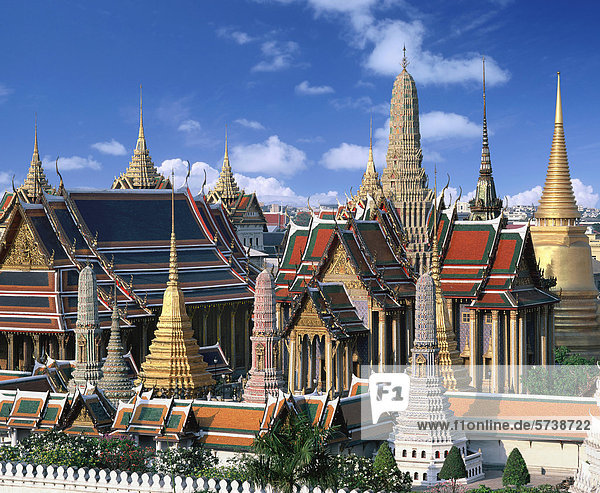 Wat Phra Kaeo  Bangkok Königlichen Tempel. Bangkok  Thailand.
