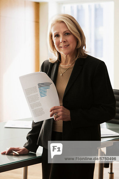 Mature businesswoman in office  portrait