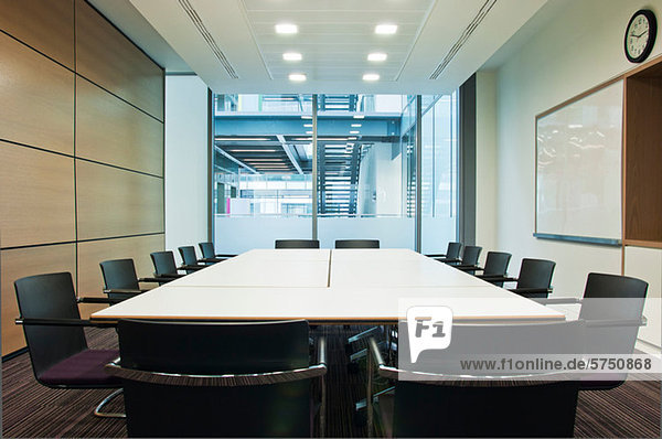 Conference room in empty office block