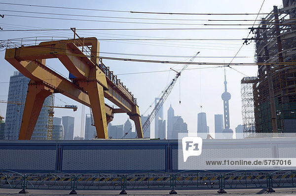 Entwicklung Fluss Zimmer China Asien Shanghai