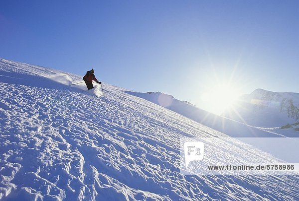 Skifahren 'Sieben Schritte des Paradieses' auf die Nordwand des Youngs Peak  Gletscher-Nationalpark (Rogers Pass)  Britisch-Kolumbien  Kanada.