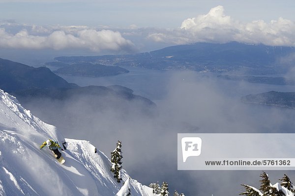 Snowboarding  Whistler  British Columbia  Canada