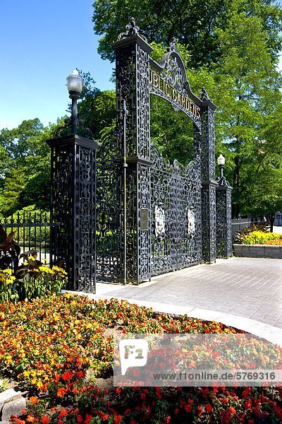 Gate to Halifax Public Gardens  Halifax  Nova Scotia  Canada