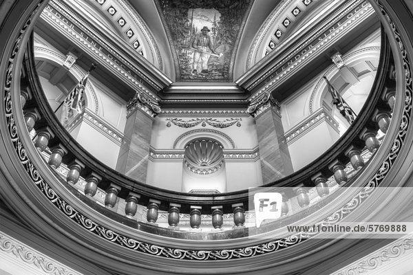 The rotunda in the Legislature  Victoria  British Columbia  Canada.